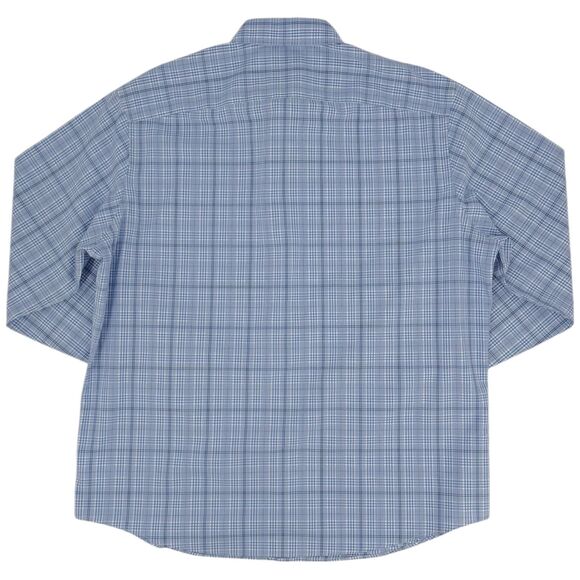 UNTUCKit Men's Durbanville Wrinkle Free Relaxed Fit Plaid Shirt Blue Large - Picture 3 of 12